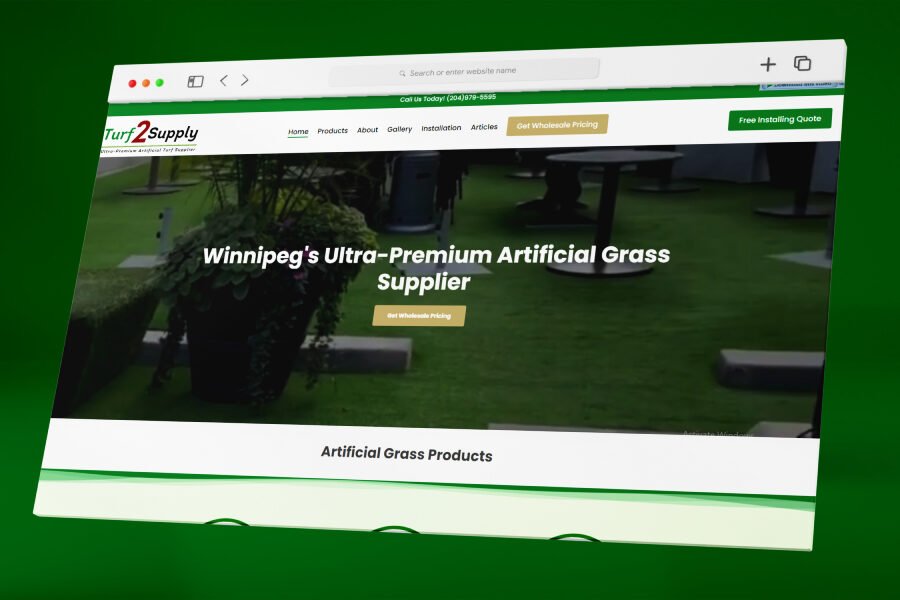 Raheel Azmi 27 Enhancing Winnipeg Artificial Turf's Online Presence Website Design